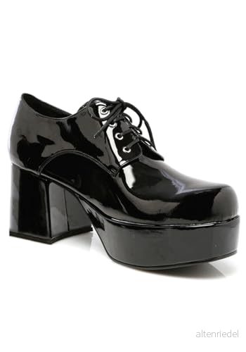 Ellie Shoes Herr 312 plattform, Svart, Medium 843226007046