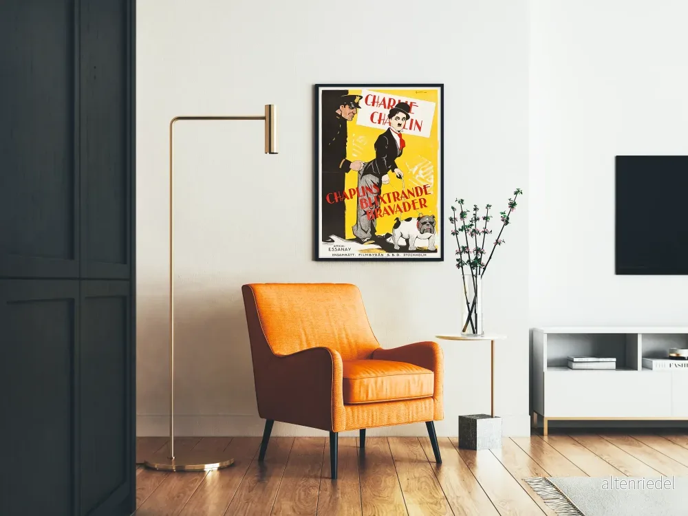 Vintageposter Charlie Chaplin - Kinematografisk väggdekoration för klassisk film - Bild 2