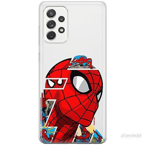ERT GROUP mobiltelefonfodral för Samsung A73 5G originalt och officiellt licensierat Marvel mönster Spider Man 042 optimalt anpassad till formen på mobiltelefonen, gedeeltelijk transparant 5905795017989