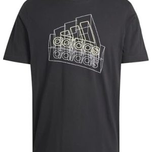 adidas För Män TECH BOS GRAPHIC TEE, BLACK, M Tall 4067893013780 adidas För Män TECH BOS GRAPHIC TEE, BLACK, M Tall 4067893013780