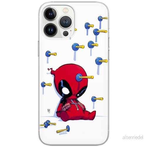 ERT GROUP mobiltelefonfodral för Samsung S10 originalt och officiellt licensierat Marvel mönster Deadpool 005 Vit optimalt anpassad till formen på mobiltelefonen, fodral tillverkad av TPU plast 5902980865042