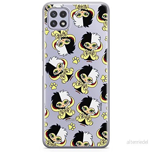 ERT GROUP mobiltelefonfodral för Samsung A22 5G originalt och officiellt licensierat Disney mönster Cruella 007 optimalt anpassad till formen på mobiltelefonen, gedeeltelijk transparant 5905131492784