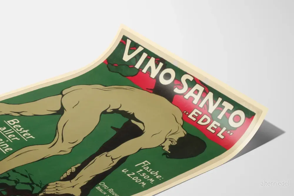 Vintageposter Vino Santo 'Edel' väggdekoration - Bild 3