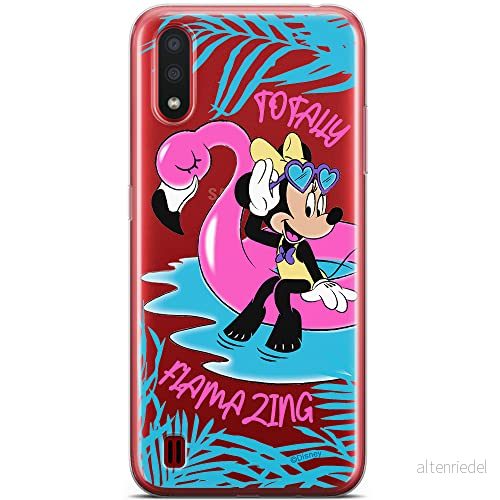 ERT GROUP mobiltelefonfodral för Samsung A01 originalt och officiellt licensierat Disney mönster Minnie 025 optimalt anpassad till formen på mobiltelefonen, gedeeltelijk transparant 5904805432620