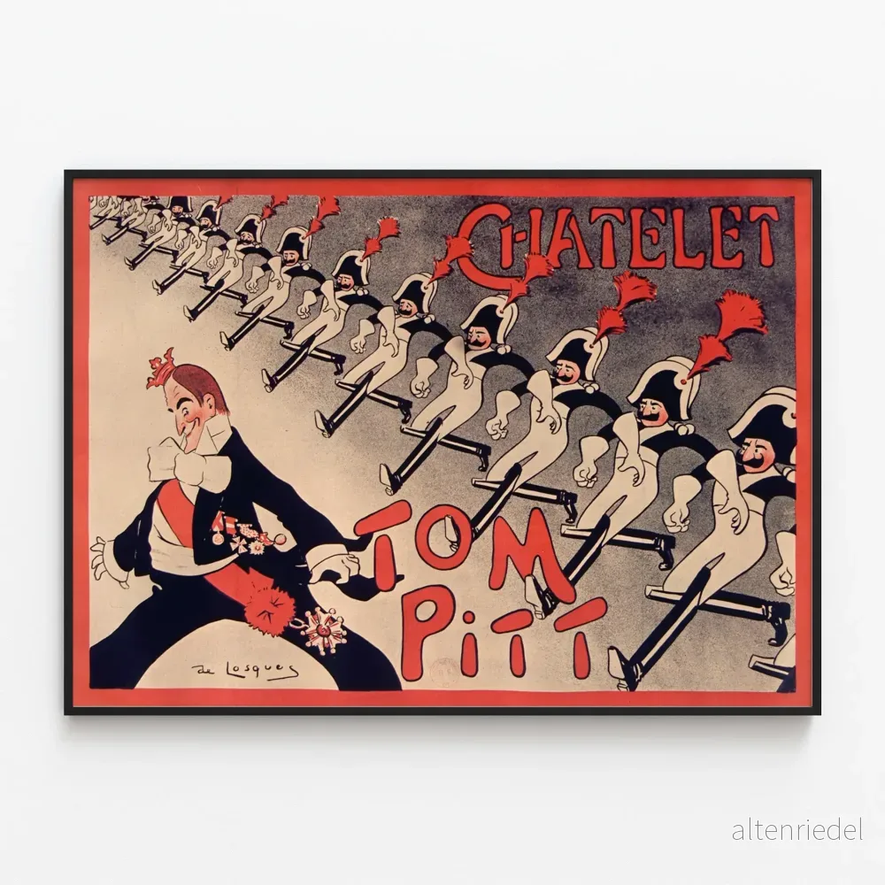 Vintage dekorativ poster Chatelet Tom Pitt