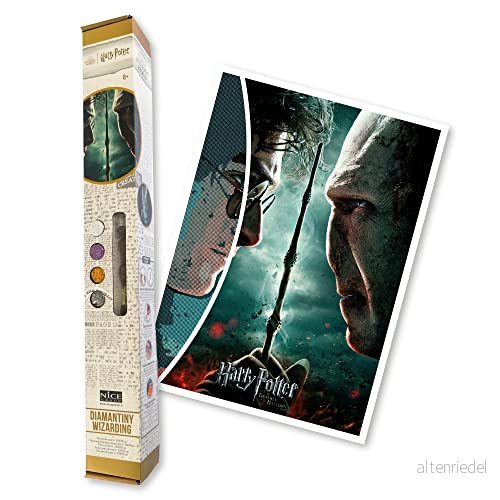 Diamantiny Harry Potter Wizarding Art Big I Dödsgåvor Mosaik Creative Kit Crystal Art, Diamantmålning, 1 duk 50 x 70 cm, flerfärgad, 21052 8056779210524