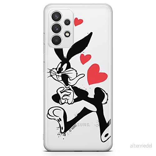 ERT GROUP mobiltelefonfodral för Samsung A32 4G LTE originalt och officiellt licensierat Looney Tunes mönster Bugs 002 optimalt anpassad till formen på mobiltelefonen, gedeeltelijk transparant 5903040478622