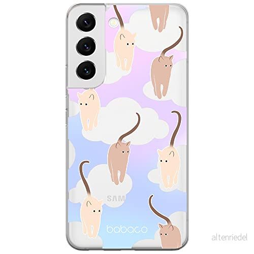 ERT GROUP mobiltelefonfodral för Samsung S22 originalt och officiellt licensierat Babaco mönster Cats 015 optimalt anpassad till formen på mobiltelefonen, gedeeltelijk transparant 5905131117830