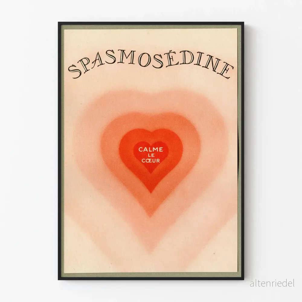 Poster Spasmosedine - Väggdekoration Lugnande Hjärtan