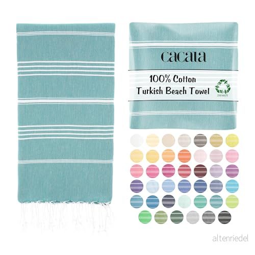 Cacala Pure Series Turkiska Badhanddukar, Gråblå 81159130121