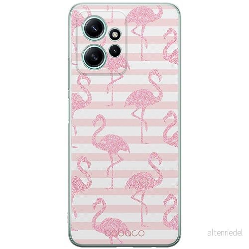 ERT GROUP mobiltelefonfodral för Xiaomi REDMI NOTE 12 4G originalt och officiellt licensierat Babaco mönster Flamingo 001 anpassad till formen på mobiltelefonen, fodral tillverkad av TPU plast 5905511938802