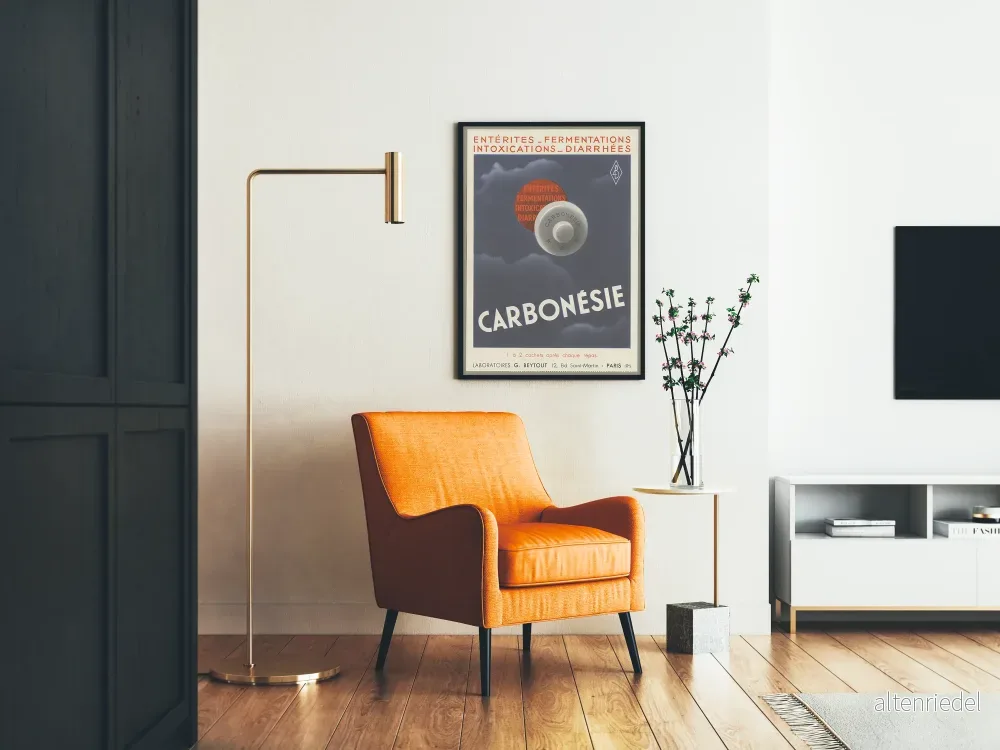 Vintage reklamposter Carbonésie väggdekoration - Bild 2