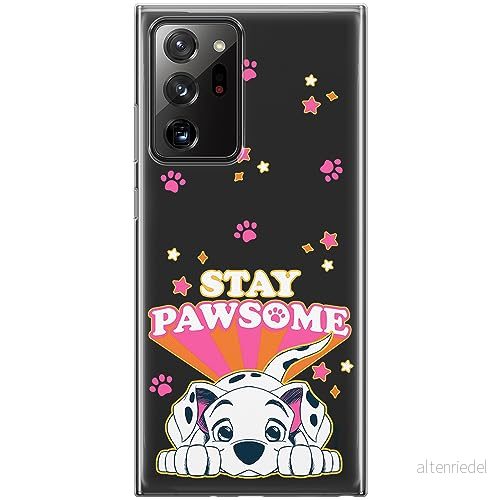 ERT GROUP mobiltelefonfodral för Samsung GALAXY NOTE 20 ULTRA originalt och officiellt licensierat Disney mönster Dalmatian 007 anpassad till formen på mobiltelefonen, gedeeltelijk transparant 5905511991647
