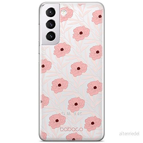 ERT GROUP mobiltelefonfodral för Samsung S21 originalt och officiellt licensierat Babaco mönster Flowers 017 optimalt anpassad till formen på mobiltelefonen, gedeeltelijk transparant 5903932630046