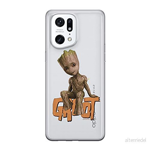 ERT GROUP mobiltelefonfodral för Oppo FIND X5 PRO originalt och officiellt licensierat Marvel mönster Groot 005 optimalt anpassad till formen på mobiltelefonen, gedeeltelijk transparant 5905511412333