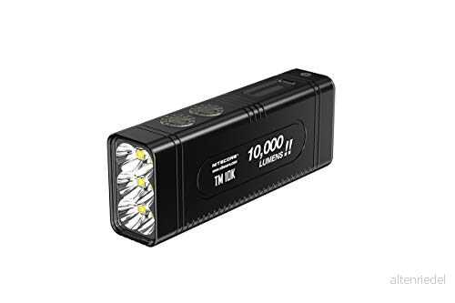 NITECORE TM10K Tiny Monster 10 000 Lumen Burst uppladdningsbar ficklampa, svart 6952506404711