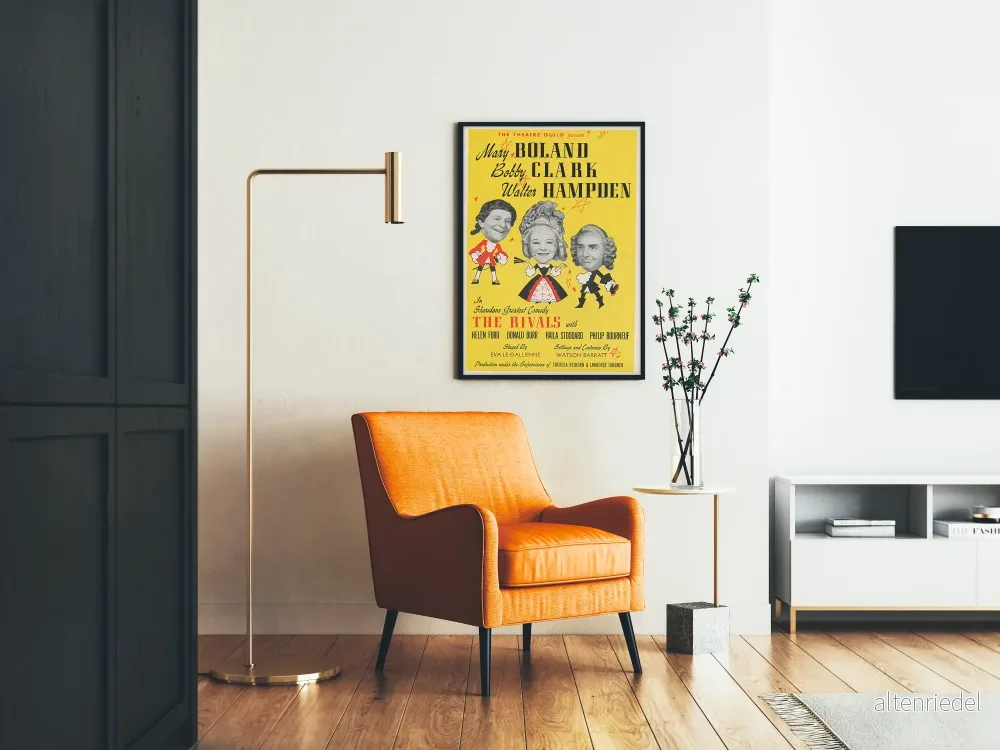 Vintageaffisch teater The Rivals - Klassisk komedi - Bild 2