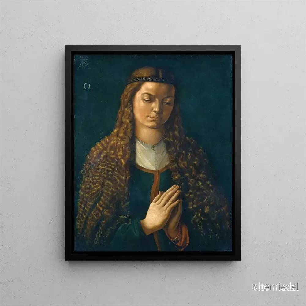 Målning Porträtt av en ung kvinna med löst hår - Albrecht Dürer | Konsttryck
