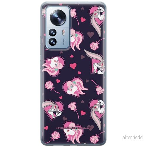 ERT GROUP mobiltelefonfodral för Xiaomi 12 PRO originalt och officiellt licensierat Looney Tunes mönster Lola & Bugs 003 anpassad till formen på mobiltelefonen, fodral tillverkad av TPU plast 5905795134761