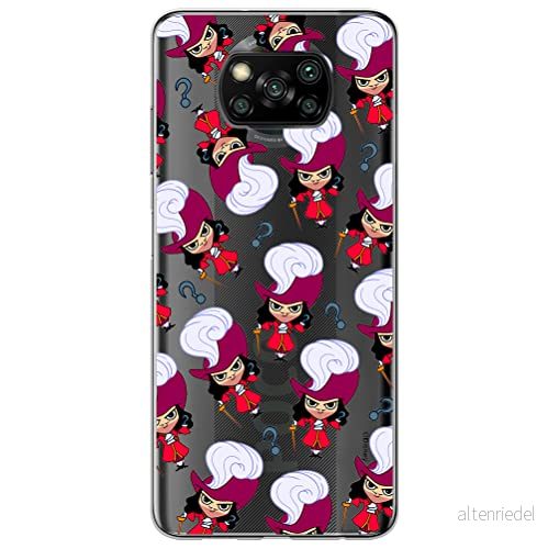 ERT GROUP mobiltelefonfodral för Xiaomi POCOPHONE X3 originalt och officiellt licensierat Disney mönster James Hook 002 optimalt anpassad till formen på mobiltelefonen, gedeeltelijk transparant 5905131453402