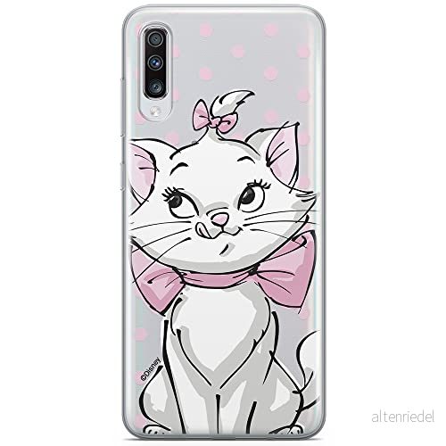 ERT GROUP mobiltelefonfodral för Samsung A70 originalt och officiellt licensierat Disney mönster Marie 002 optimalt anpassad till formen på mobiltelefonen, gedeeltelijk transparant 5902980410082