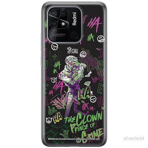 ERT GROUP mobiltelefonfodral för Xiaomi REDMI 10C originalt och officiellt licensierat DC mönster Joker 027 optimalt anpassad till formen på mobiltelefonen, fodral tillverkad av TPU plast 5905795053017