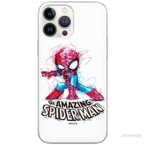 ERT GROUP mobiltelefonfodral för Samsung S10 PLUS originalt och officiellt licensierat Marvel mönster Spider Man 021 Vit optimalt anpassad till formen på mobiltelefonen, fodral tillverkad av TPU plast 5904805206993