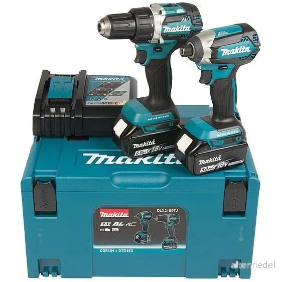 Makita DLX2189TJ Combokit 18V Verktygssats med Batteri och Laddare 88381830355