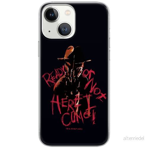 ERT GROUP mobiltelefonfodral för Iphone 13 MINI originalt och officiellt licensierat Horror mönster Nightmare of Elm Street 007 anpassad till formen på mobiltelefonen, fodral tillverkad av TPU plast 5905511086671