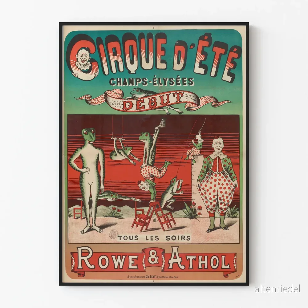 Affisch Cirque d’Été Champs-Élysées Rowe & Athol