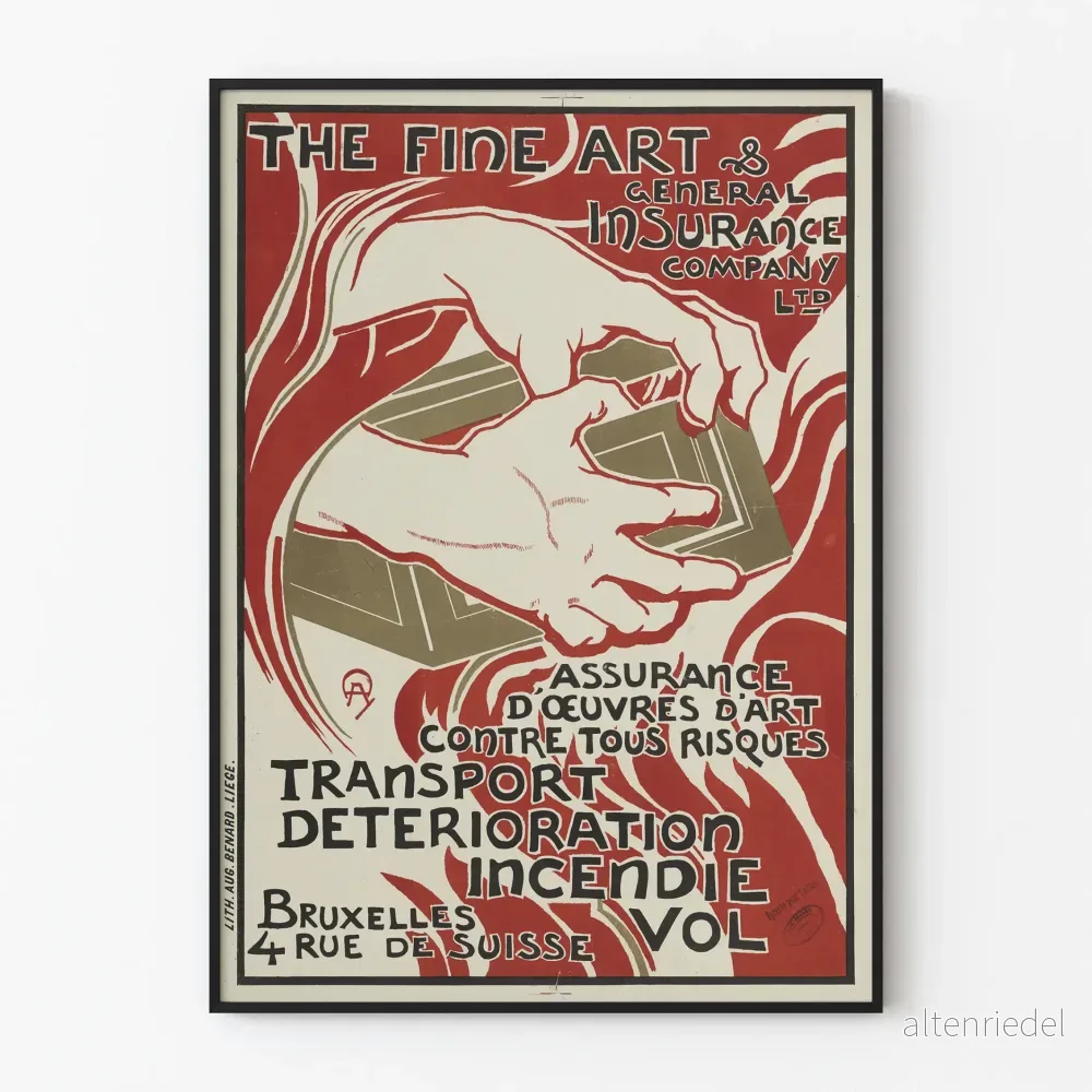 Vintageposter för konstverk – The Fine Art & General Insurance Company Ltd Vintageposter för konstverk – The Fine Art & General Insurance Company Ltd