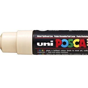 uni ball POSCA (182672) markör med bred kilspets, beige 4902778107515