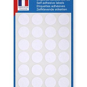 agipa 111840 markeringspunkter, diameter: 15 mm, rund, vit 3270241118407
