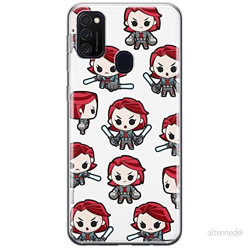 ERT GROUP mobiltelefonfodral för Samsung M21 originalt och officiellt licensierat Marvel mönster Black Widow 013 optimalt anpassad till formen på mobiltelefonen, fodral tillverkad av TPU plast 5904805237614