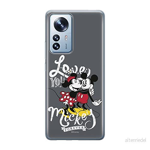 ERT GROUP mobiltelefonfodral för Xiaomi 12 / 12X originalt och officiellt licensierat Disney mönster Mickey & Minnie 001 optimalt anpassad till formen på mobiltelefonen, fodral tillverkad av TPU plast 5905511481858