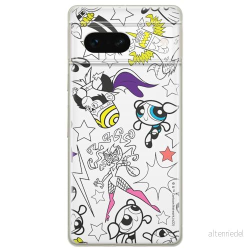 ERT GROUP mobiltelefonfodral för Google PIXEL 7 originalt och officiellt licensierat The Powerpuff Girls mönster 017 optimalt anpassad till formen på mobiltelefonen, fodral tillverkad av TPU plast 5905795154141