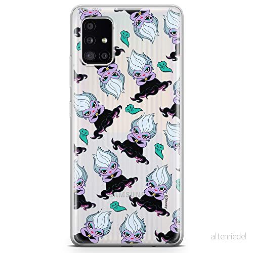 ERT GROUP mobiltelefonfodral för Samsung A51 originalt och officiellt licensierat Disney mönster Ursula 005 optimalt anpassad till formen på mobiltelefonen, gedeeltelijk transparant 5905131466532