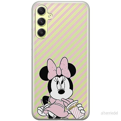 ERT GROUP mobiltelefonfodral för Samsung A34 5G originalt och officiellt licensierat Disney mönster Minnie 017 optimalt anpassad till formen på mobiltelefonen, gedeeltelijk transparant 5905511775865
