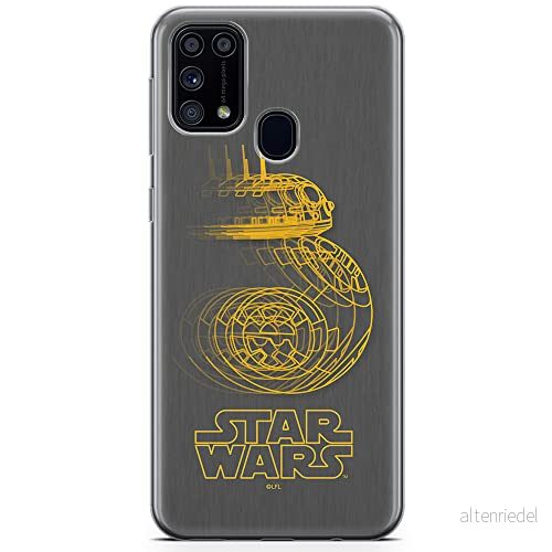 ERT GROUP mobiltelefonfodral för Samsung M31 originalt och officiellt licensierat Star Wars mönster BB 8 007 optimalt anpassad till formen på mobiltelefonen, fodral tillverkad av TPU plast 5904805479137