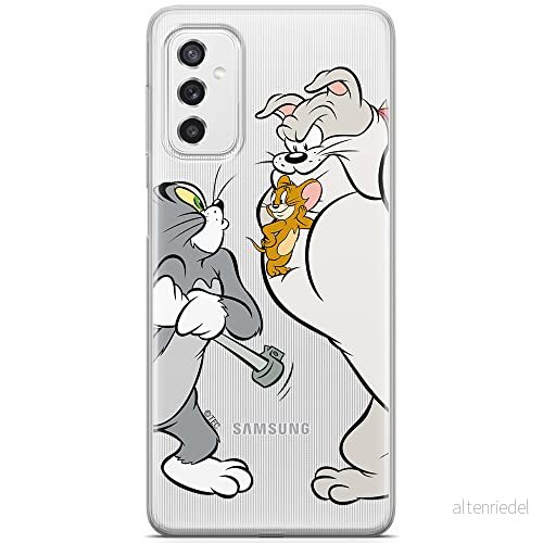 ERT GROUP mobiltelefonfodral för Samsung M52 5G originalt och officiellt licensierat Tom and Jerry mönster 001 optimalt anpassad till formen på mobiltelefonen, gedeeltelijk transparant 5904805497254