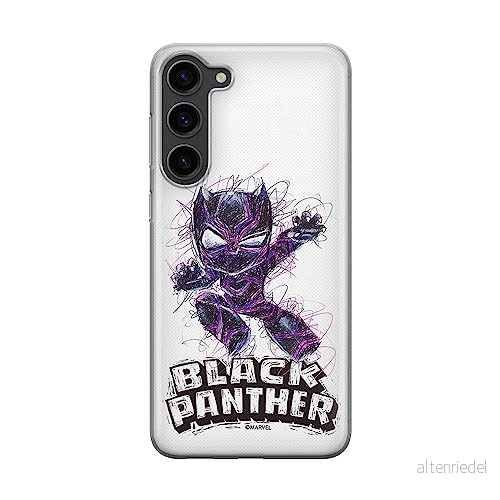 ERT GROUP mobiltelefonfodral för Samsung S23 PLUS originalt och officiellt licensierat Marvel mönster Black Panther 017 optimalt anpassad till formen på mobiltelefonen, fodral tillverkad av TPU plast 5905511449346