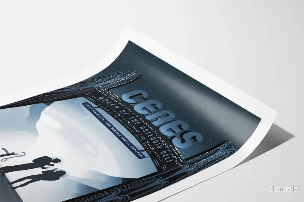 Ceres-Poster - Väggdekoration Inspirerad av Solsystemet - Bild 3