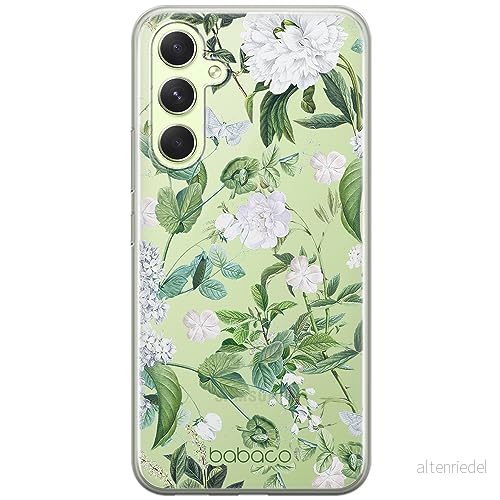 ERT GROUP mobiltelefonfodral för Samsung A54 5G originalt och officiellt licensierat Babaco mönster Flowers 034 optimalt anpassad till formen på mobiltelefonen, gedeeltelijk transparant 5905511809331