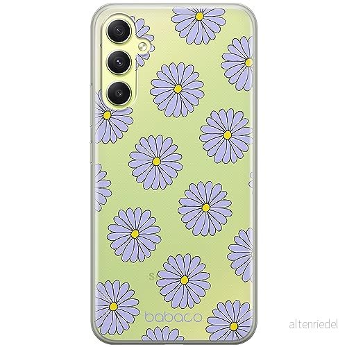 ERT GROUP mobiltelefonfodral för Samsung A34 5G originalt och officiellt licensierat Babaco mönster Flowers 021 optimalt anpassad till formen på mobiltelefonen, gedeeltelijk transparant 5905511779948