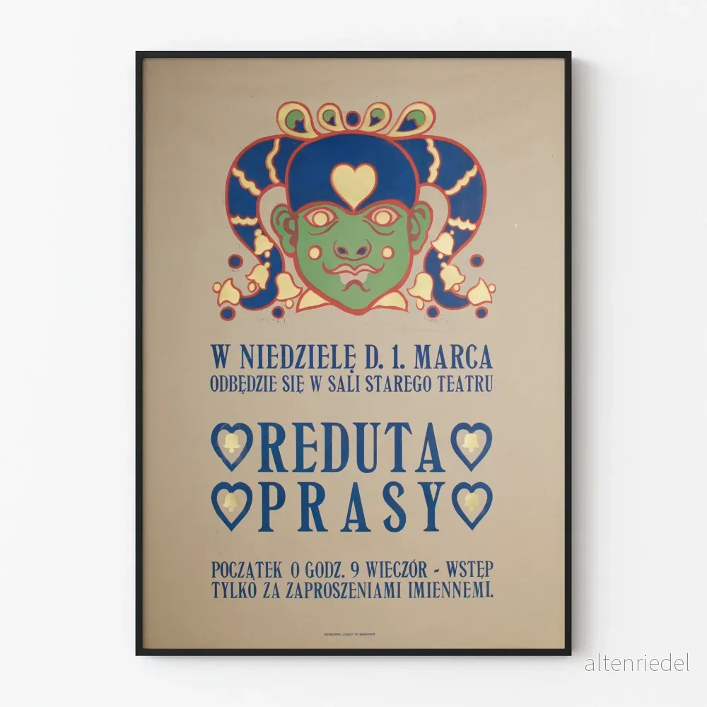 Dekorativ poster Reduta Prasy vid Gamla teatern