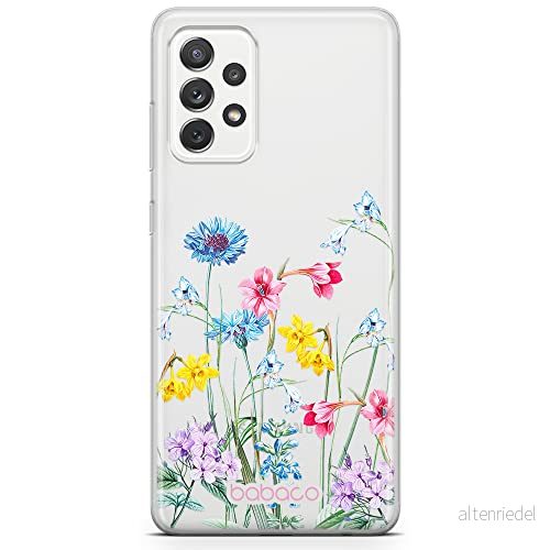 ERT GROUP mobiltelefonfodral för Samsung A73 5G originalt och officiellt licensierat Babaco mönster Flowers 040 optimalt anpassad till formen på mobiltelefonen, gedeeltelijk transparant 5905131311573