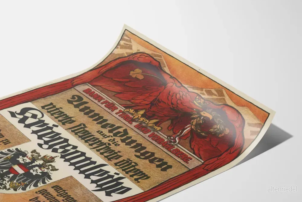 Vintageaffisch av Österrikiska kriget - Historisk väggdekoration - Bild 3