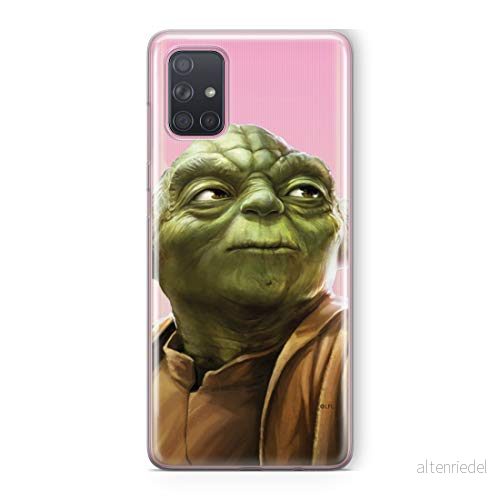 ERT GROUP mobiltelefonfodral för Samsung A71 originalt och officiellt licensierat Star Wars mönster Yoda 006 Vit optimalt anpassad till formen på mobiltelefonen, gedeeltelijk transparant 5903537527406