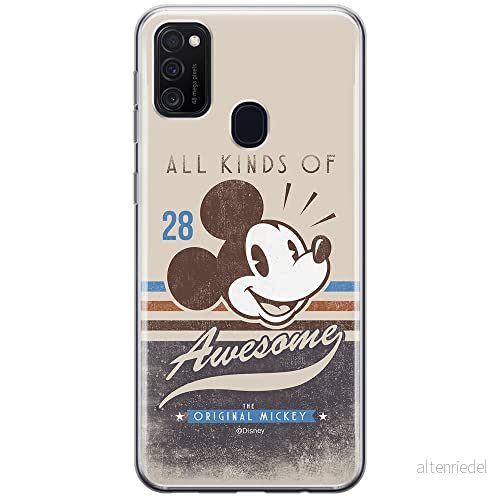 ERT GROUP mobiltelefonfodral för Samsung M21 originalt och officiellt licensierat Disney mönster Mickey 009 optimalt anpassad till formen på mobiltelefonen, fodral tillverkad av TPU plast 5903537834030