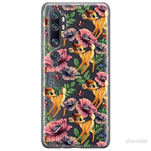 ERT GROUP mobiltelefonfodral för Xiaomi MI NOTE 10 / PRO originalt och officiellt licensierat Disney mönster Bambi 015 anpassad till formen på mobiltelefonen, gedeeltelijk transparant 5904805376474